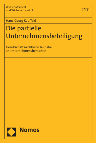 Cover of book: Die partielle Unternehmensbeteiligung