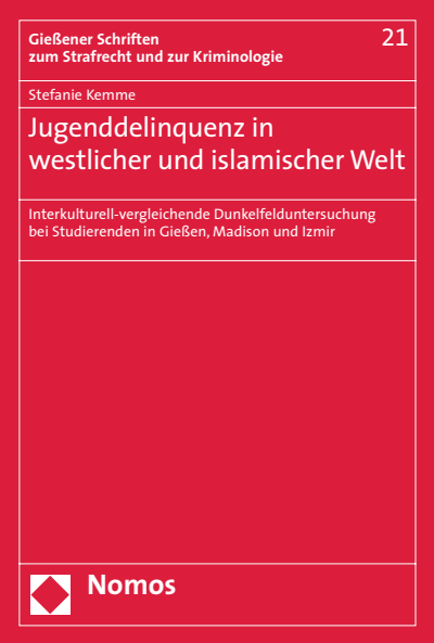 Cover of book: Jugenddelinquenz in westlicher und islamischer Welt