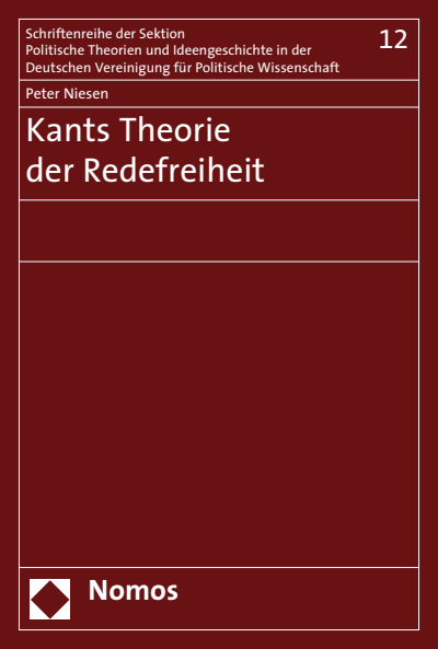 Cover of book: Kants Theorie der Redefreiheit
