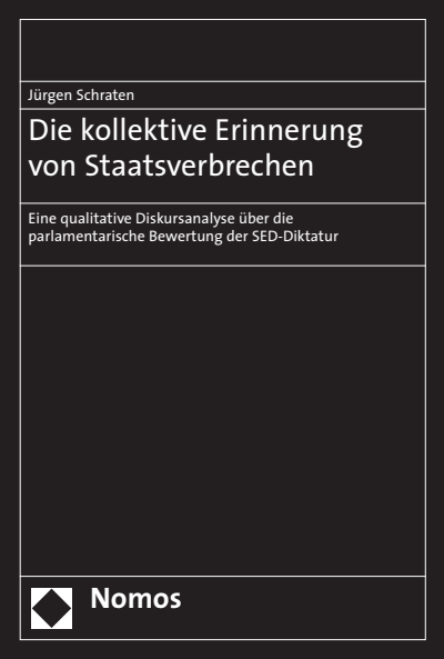 Cover of book: Die kollektive Erinnerung von Staatsverbrechen