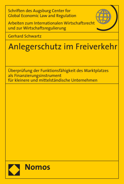 Cover des Buchs: Anlegerschutz im Freiverkehr