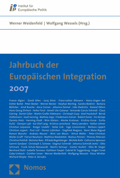 Cover of book: Jahrbuch der Europäischen Integration 2007