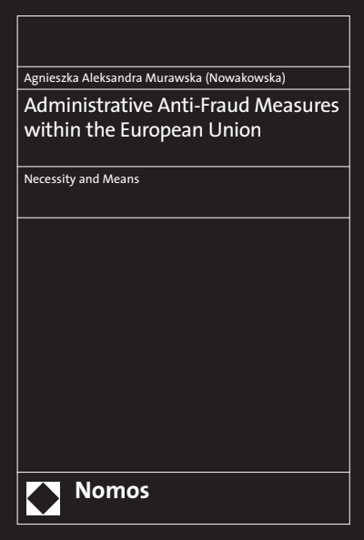 Cover of book: Administrative Anti-Fraud Measures within the European Union