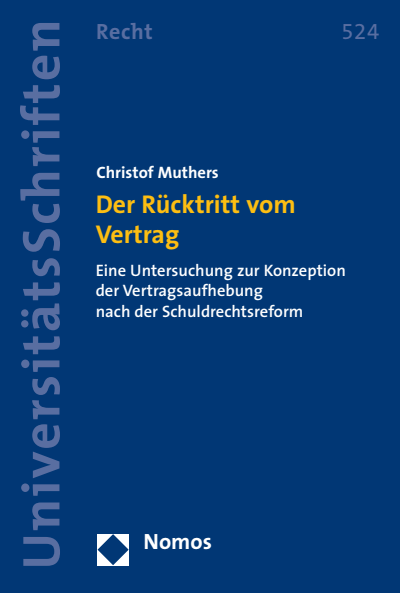 Cover des Buchs: Der Rücktritt vom Vertrag