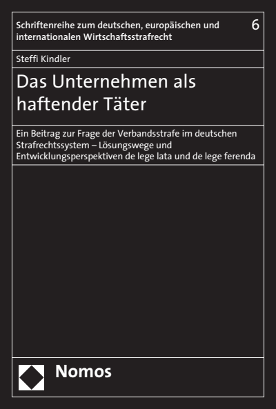 Cover des Buchs: Das Unternehmen als haftender Täter