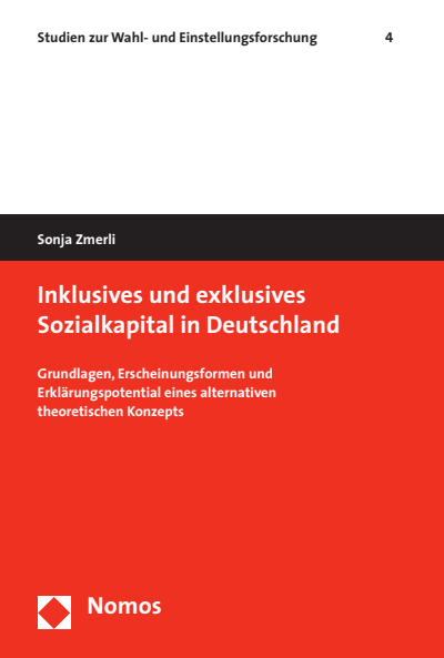 Cover of book: Inklusives und exklusives Sozialkapital in Deutschland