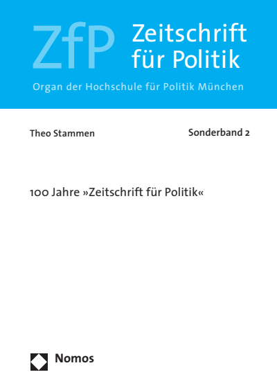 Cover des Buchs: 100 Jahre »Zeitschrift für Politik«