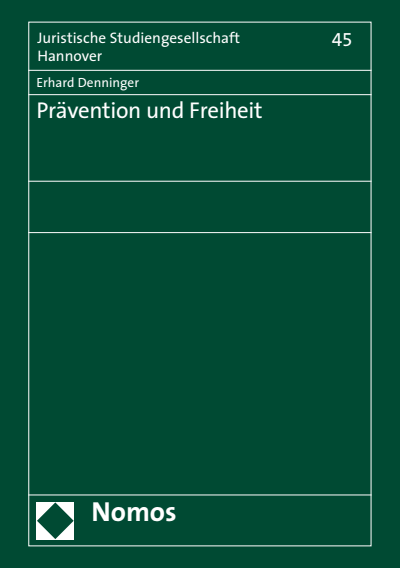 Cover of book: Prävention und Freiheit