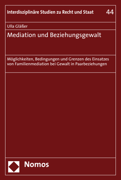 Cover of book: Mediation und Beziehungsgewalt