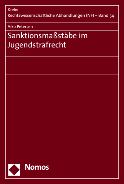 Cover des Buchs: Sanktionsmaßstäbe im Jugendstrafrecht