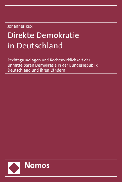 Cover of book: Direkte Demokratie in Deutschland