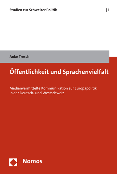 Cover of book: Öffentlichkeit und Sprachenvielfalt
