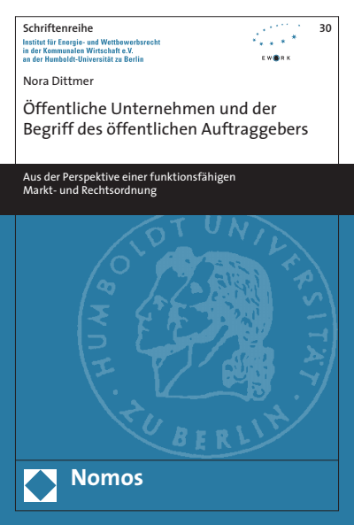 Cover des Buchs: Öffentliche Unternehmen und der Begriff des öffentlichen Auftraggebers