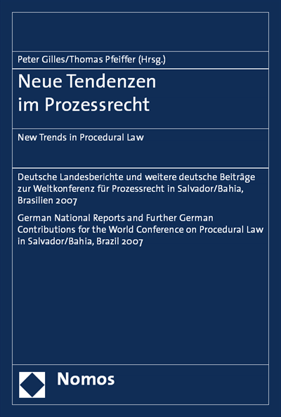 Cover des Buchs: Neue Tendenzen im Prozessrecht