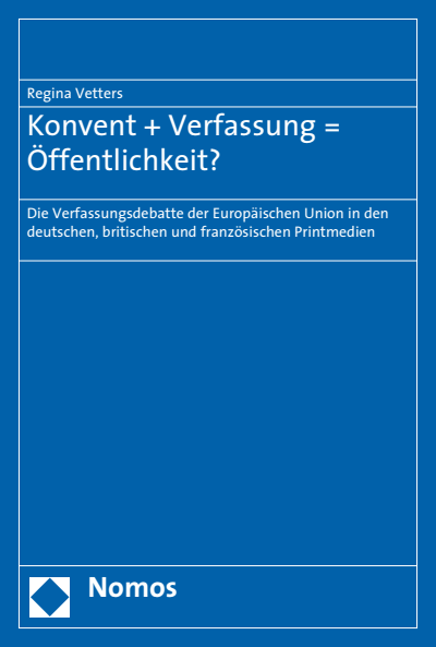Cover of book: Konvent + Verfassung = Öffentlichkeit?