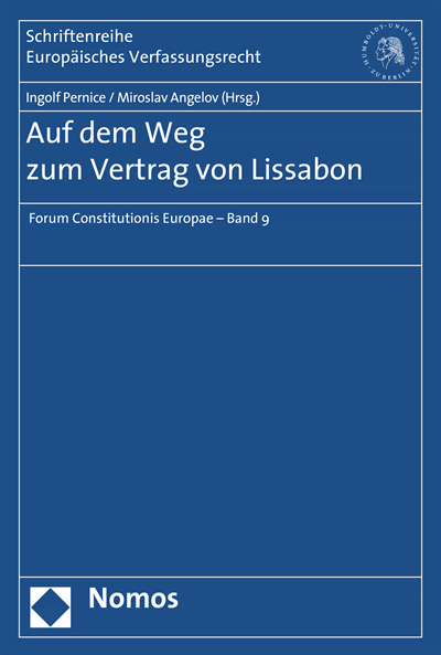 Cover des Buchs: Auf dem Weg zum Vertrag von Lissabon