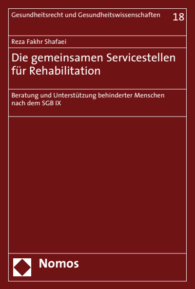 Cover des Buchs: Die gemeinsamen Servicestellen für Rehabilitation
