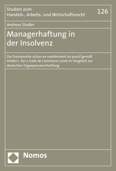Cover of book: Managerhaftung in der Insolvenz