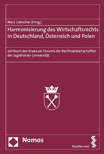 Cover of book: Harmonisierung des Wirtschaftsrechts in Deutschland, Österreich und Polen