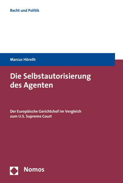Cover of book: Die Selbstautorisierung des Agenten