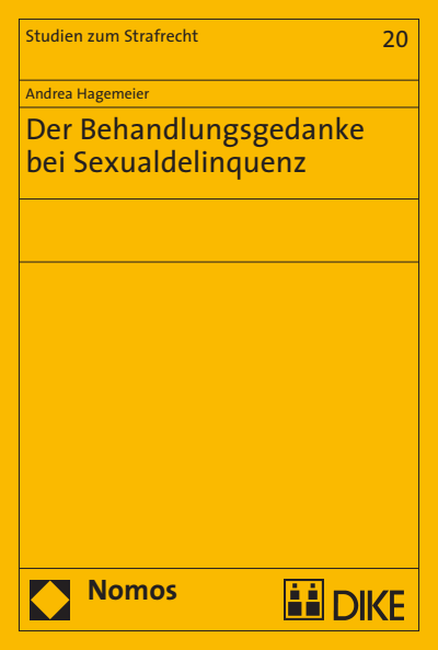 Cover des Buchs: Der Behandlungsgedanke bei Sexualdelinquenz