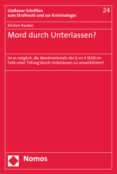 Cover des Buchs: Mord durch Unterlassen?