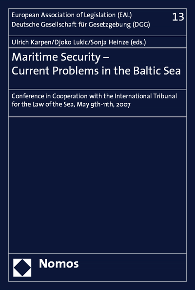 Cover of book: Maritime Security - Current Problems in the Baltic Sea