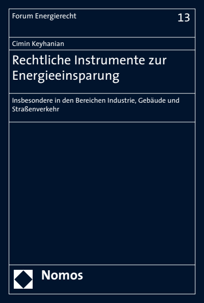 Cover des Buchs: Rechtliche Instrumente zur Energieeinsparung