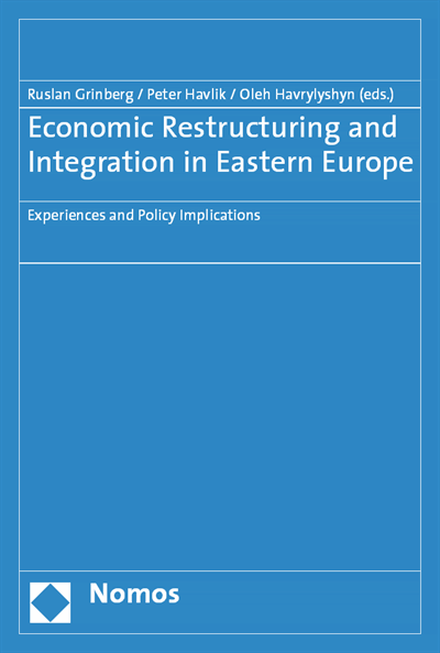 Cover des Buchs: Economic Restructuring and Integration in Eastern Europe