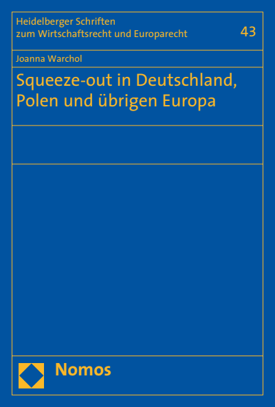 Cover des Buchs: Squeeze-out in Deutschland, Polen und dem übrigen Europa