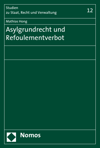 Cover of book: Asylgrundrecht und Refoulementverbot