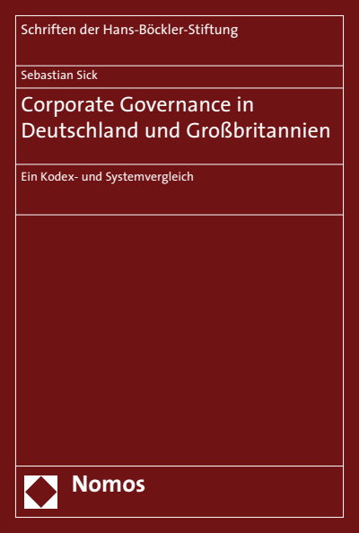 Cover of book: Corporate Governance in Deutschland und Großbritannien