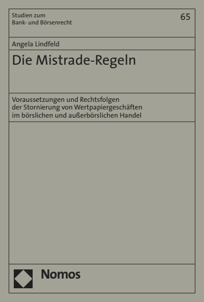 Cover of book: Die Mistrade-Regeln