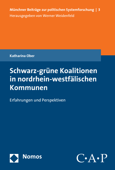 Cover of book: Schwarz-grüne Koalitionen in nordrhein-westfälischen Kommunen
