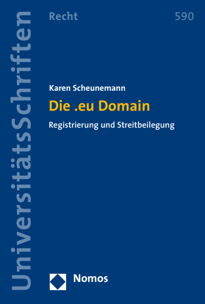 Cover des Buchs: Die .eu Domain