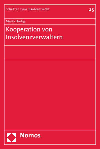 Cover of book: Kooperation von Insolvenzverwaltern