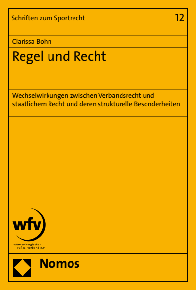 Cover of book: Regel und Recht