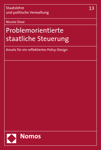 Cover of book: Problemorientierte staatliche Steuerung