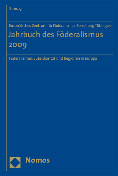 Cover des Buchs: Jahrbuch des Föderalismus 2008