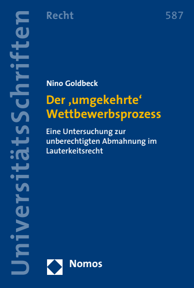 Cover des Buchs: Der ,umgekehrte' Wettbewerbsprozess