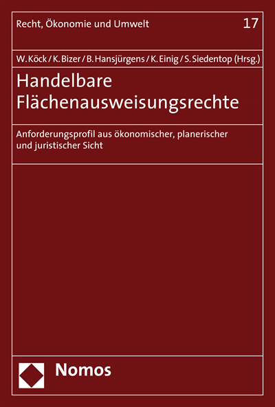 Cover des Buchs: Handelbare Flächenausweisungsrechte