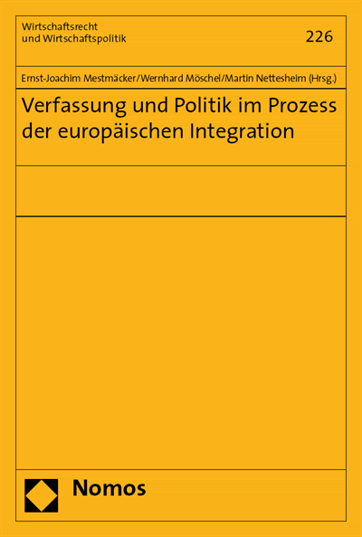 Cover des Buchs: Verfassung und Politik im Prozess der europäischen Integration