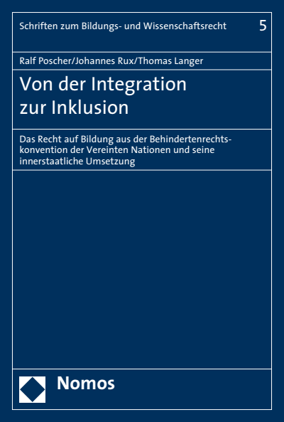 Cover des Buchs: Von der Integration zur Inklusion
