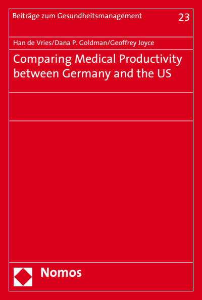 Cover des Buchs: Comparing Medical Productivity between Germany and the US