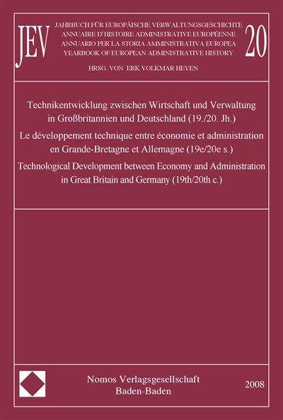 Cover des Buchs: Jahrbuch für europäische Verwaltungsgeschichte, Band 20. Annuaire d'Histoire Administrative Européenne, Vol. 20. Annuario per la Storia Amministrativa Europea, Vol. 20. Yearbook of European Administrative History, Vol. 20