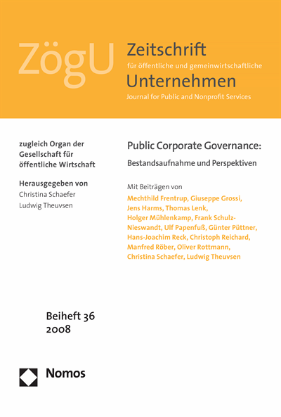 Cover of book: Public Corporate Governance: