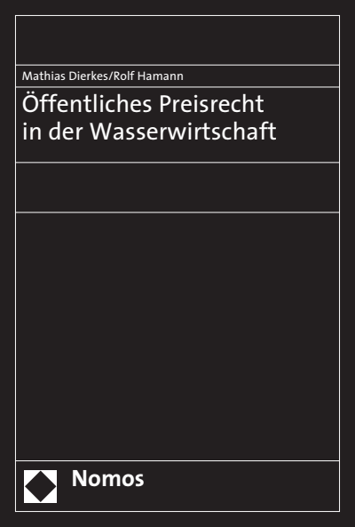 Cover of book: Öffentliches Preisrecht in der Wasserwirtschaft