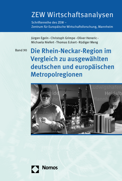 Cover of book: Die Rhein-Neckar-Region im Vergleich zu ausgewählten deutschen und europäischen Metropolregionen