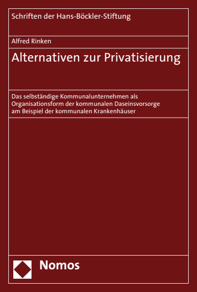 Cover of book: Alternativen zur Privatisierung