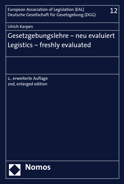 Cover of book: Gesetzgebungslehre - neu evaluiert - Legistics - freshly evaluated